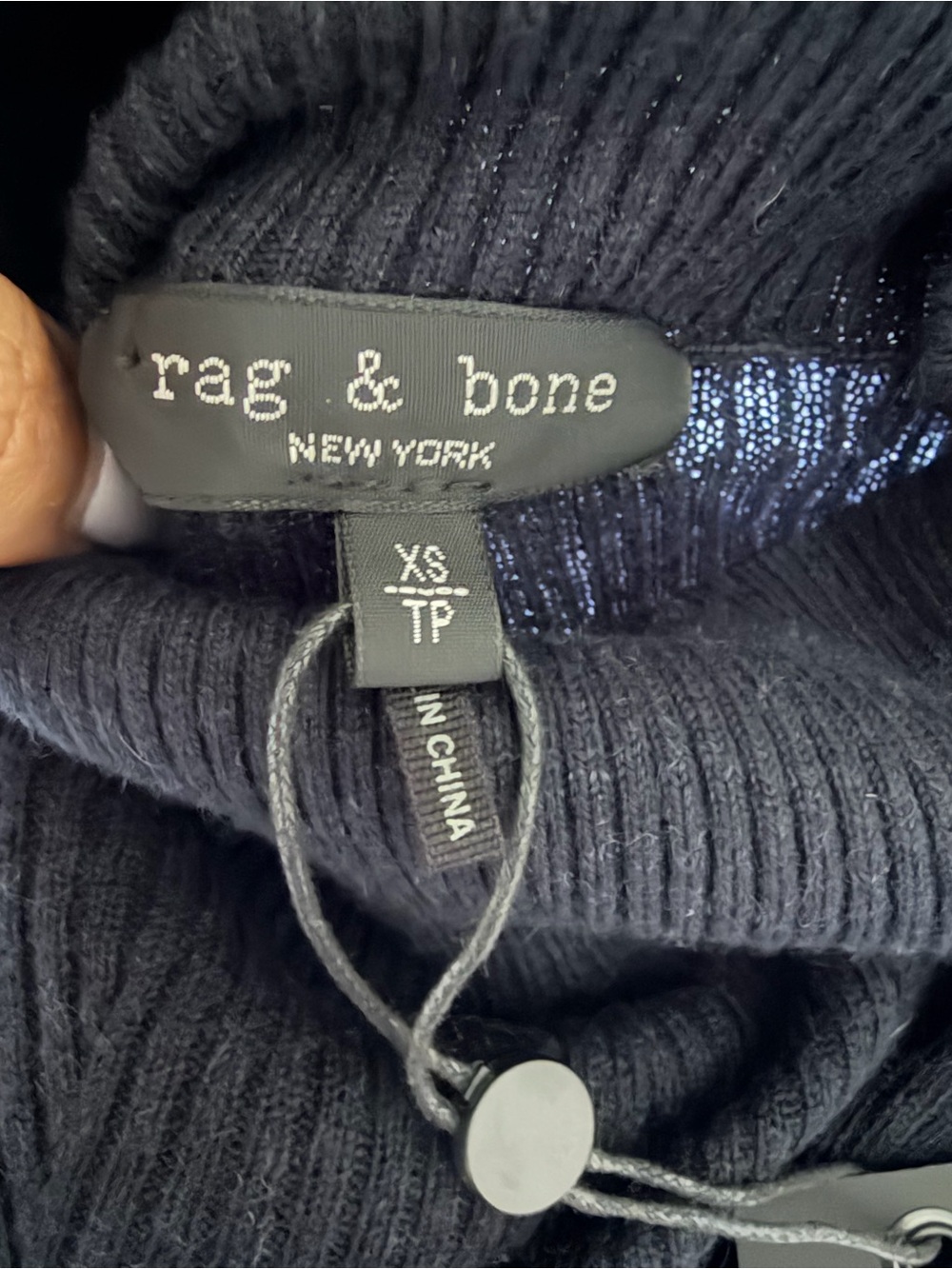 Rag & Bone Women’s Kate Navy Stripe Cashmere Blend Long Sleeve Dress Size XS NWT - Picture 5 of 10